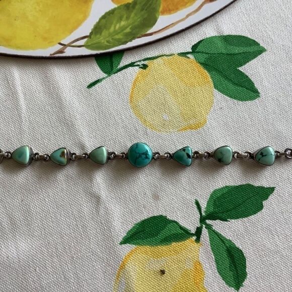 STERLING SILVER 925 TURQUOISE BRACELET​ - Picture 8 of 8
